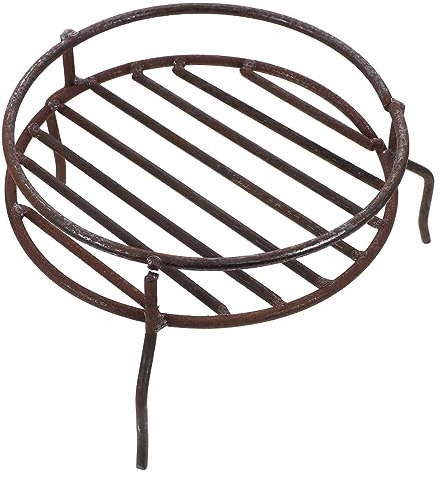 KITANDOVE Herdständer dreibein-Grill transportabler Grill kaminf Portable Camp Stove Dreibein Grillrost pfannenwender Topfhalter für die Arbeitsplatte Pfannenständer für den Haushalt Eisen