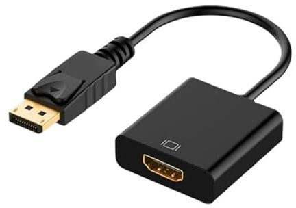 Adaptador compacto de DisplayPort a HDMI con funcionalidad Plug and Play para un fácil uso, accesorios de video y sonido, convertidor HDMIs