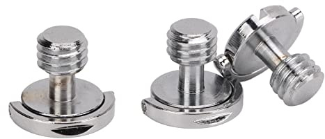 Brrnoo Vite Fotocamera, Piastra di Rilascio Rapido 3/8 Pollici di Montaggio della Piastra di Rilascio Rapido Vite 3pc Viti per Telecamera Piazza Treppia