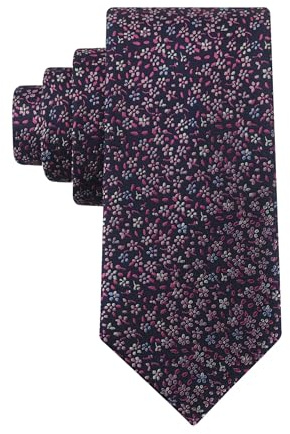 Tommy Hilfiger Men's Core Floral Standard Tie, Pink, One Size