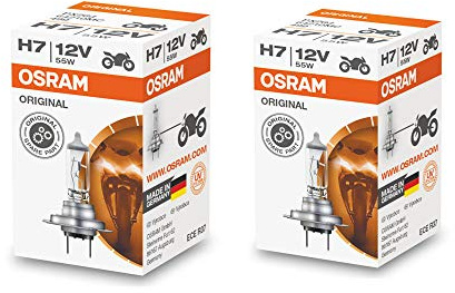 Osram H7 Halogen Headlight Bulbs 64210L 12V 55W Made In Germany 2 Piece Set
