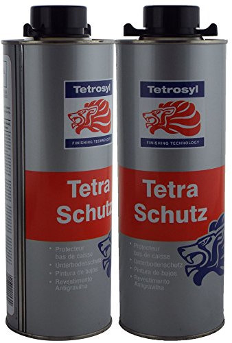 Tetrosyl Tetraschutz Schutz Paint 2 x 1 Litre Bottles Underseal/Underbody/Schutz Protection Can be applied Smooth or Textured Protect your chasis from Rust/Stone Chips