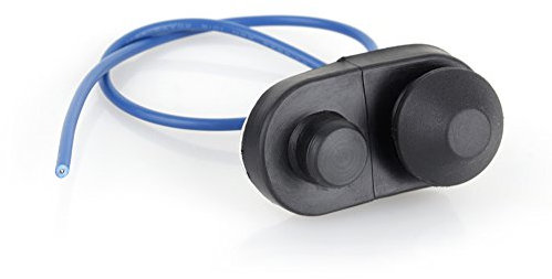 Innenlichtschalter Fydun Autotür Lichtschalter Fahrzeuginnentür Lampe Schalterknopf automatisch öffnen Alarm & Blinken (Schwarz)