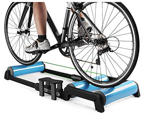 SNAWEN Vélo Pliable Entraîneur, Entraîneur De Vélo Rouleaux, Intérieur Accueil Exercice Cyclisme Formation Fitness, Entraîneur De Vélo VTT Route Rouleaux Vélo