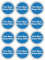 Stcky 12 x Fire Door Safety Signs [BS-5499 Compliant]- Fire Door Keep Shut Stickers Adherent Vinyl Stickers (80mm x 80mm)