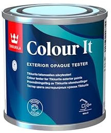 TIKKURILA Exterior Wood Paint Colour Tester (180ml) – Semi Matt, Opaque Finish – Easy Application & Quick Drying