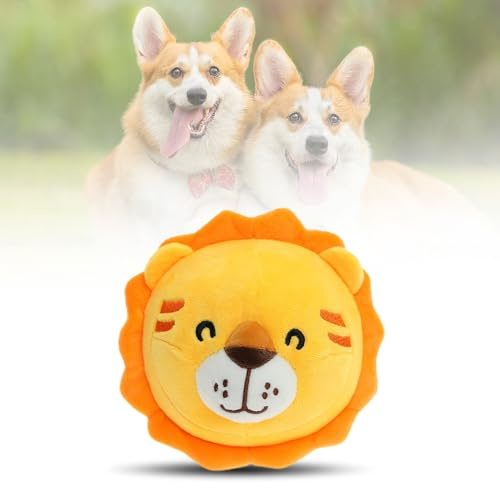 Toerjii Jouet Chien Interactif, Jouet pour Chien, Jouet de Balle Rebondissante pour Chiens, Balle Interactive pour Chien, Active Moving Pet Plush Toy, Jouet de Chien en Peluche de Lavable (G)