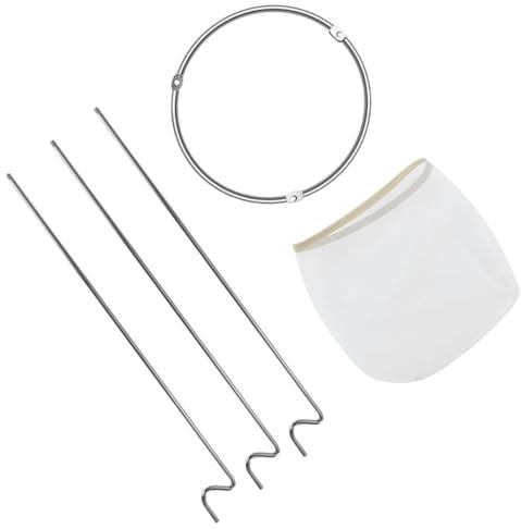 CIYODO Reusable Mesh Filter Bag Stand for Jam Jelly Making Portable Juice Wine Straining Bag Holder for Cold Brew Coffee Kitchen Use