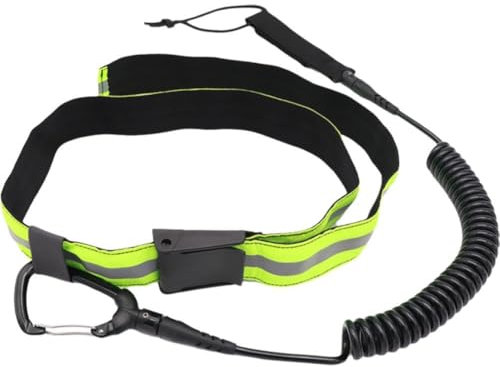 Glixoft Reflektierender Hüftgurt, Surfbrett-Leine, Verstellbarer Bund, Sicherheits-taillenseil Für Alle Stand-up-Paddle-Board-spulenleinen, Wassersport, Surfen