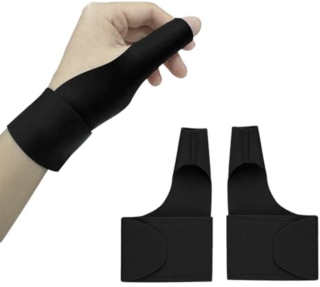 keyxer Attelle Pouce Droit & Gauche - Orthese de Pouce Élastique Réglable pour Arthrite/Tendinite, Soutien Articulaire Double Face avec Compression Douloureuse,Attelle Pouce Gauche,Orthese Pouce
