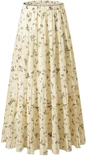 Bascabeen Dam kjolar elastisk hög midja maxi chiffongkjolar för kvinnor med foder sommar vintage lång elegant A-linje strandkjol