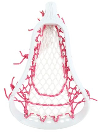 Bvznmilhd Tête de Crosse Lacrosse en Nylon, Tête de Crosse Strung avec Maille, Résistante à l'usure, pour Entraînement et Compétition, Compatible avec Manche Standard (Femmes)