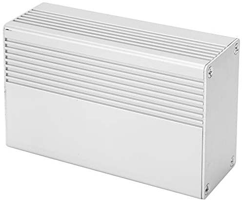 Cryfokt Aluminiumhölje Grå Slitstark Elektronisk Projektlåda för Gör-det-själv Kopplingsdosa Skal 35 X 64,5 X 100 Mm