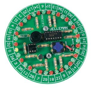 VS-ELECTRONIC - 840231 Velleman Mini-Kit, elektronisches Roulette Bausatz MK119