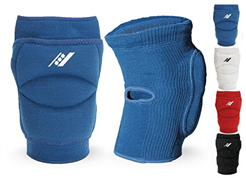 Rucanor Smash Knieschoner, 2 Stück Knieschutzer für Sport, Kniepolster mit Seitenaufprallsystem, Polyster, Unisex, L, Blau