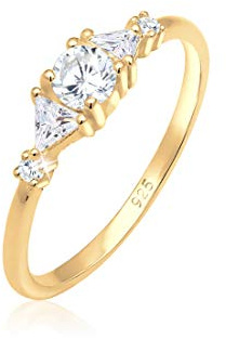 Elli PREMIUM - Solitaire Bague Anniversaire de Mariage Femme - Plaqué Argent - 0603272018_58