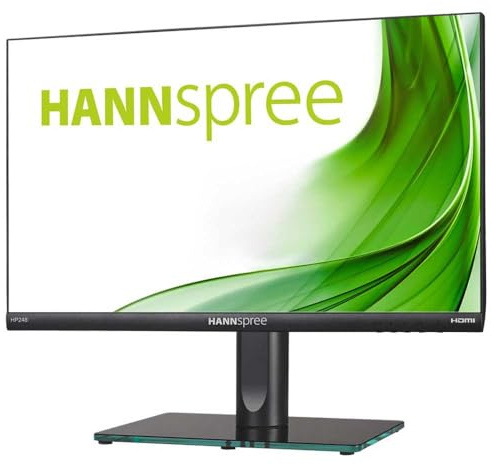 HANNspree HP248PJB 23.8 Inch 1080p Full HD Anti Glare Desktop Monitor with HDMI, DisplayPort and VGA Connectivity - Black