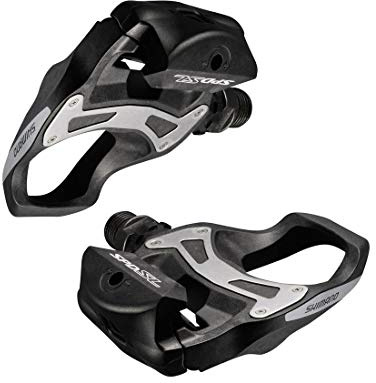 Shimano Pedale SPD-SL PD-R550 Pedale - Schwarz für Rennrad mit breiter Plattform und stabiler Lastverteilung aus Kunststoff