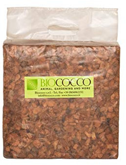 BIOCOCCO 5 KG BLOCK CHIP Terriccio derivato dal cocco Confezione singola da 5 kg fino a 50 litri di materiale