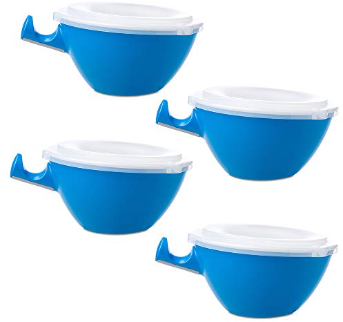 Mepal Loomm ESS Schale Porzellan Kunststoff (aqua 4er Set)
