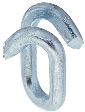 Design61 5x Kettennotglieder 7mm Kettenglied Kettenverbinder Kettennotglied Stahl Verzinkt