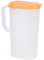 Cofan Jarra de Agua | Capacidad de 2 litros | Con Tapa en Color Verde, Amarill o Naranja (Naranja, 1)