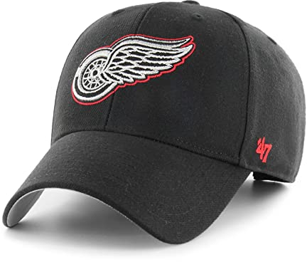 '47 Detroit Red Wings Black NHL Metallic Most Value P. Snapback Cap - One-Size