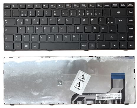 T-ProTek DEUTSCHE - Schwarz Tastatur Keyboard kompatibel für Lenovo IdeaPad 100-14IBY 80MH007UGE