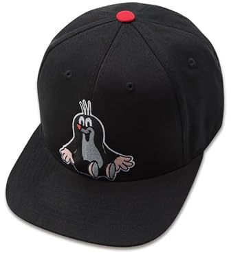 koaa mullvaden paraply snapback – den lilla mullvaden, skicka med musen, basebollkeps barn, cool keps för pojkar och flickor, snapback-kej, sköldmössa, cappies barn, snapback pojke, svart, 3-8 år