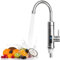 Stainless Steel Electric Instant Hot Water Faucet - 360° Rotatable, Digital Display, 3S Instant Hot Water Heater for Sink, Kitchen, Bathroom