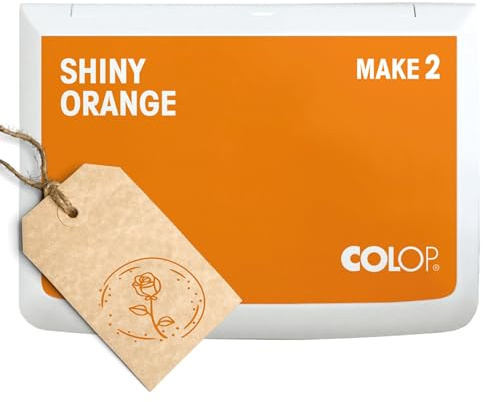COLOP Timbri MAKE 2 arancione lucido, 70 x 110 mm, cuscino per timbri tradizionali e timbri creativi