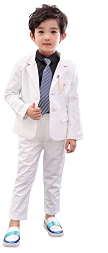 LOLANTA 2 Piece Boys Suits Set, Kids Blazer & Trousers, Leisurewear or Wedding Party Pageboy Outfit for 2-13 Years