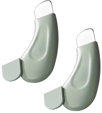 2Pcs Extracteur de Points Noirs en Silicone,Tire Comédon pour Visage et Nez,Grattoir pour Points Noirs Spatule,Nettoyage Profond et Doux,Spatule Professionnelle pour Pores,Compact et Facile à Utiliser