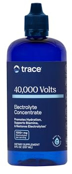 Trace Minerals 40,000 Volts - Supports Hydration, Energy, Muscles, Stamina, and Endurance - Liquid Multimineral and Electrolyte Concentrate with Ionic Magnesium, Sodium, Potassium (48 Servings)