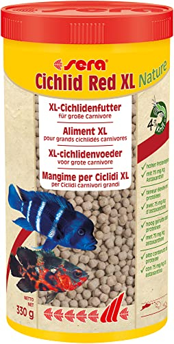 sera Cichlid Carnivore Granules XL 1.000 ml (330 g) | Hauptfutter für große Carnivore Cichliden | schwimmendes Granulat mit viel Protein & Omega-Fettsäuren | fördert Farben & Vitalität