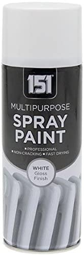151 White Gloss Multi-Purpose Aerosol Spray Paint 400ml (1 Pack)