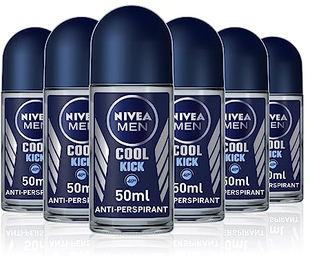 NIVEA Men Cool Kick Deo Roll-on, Anti-Perspirant - 6er Pack (6 x 50 ml)