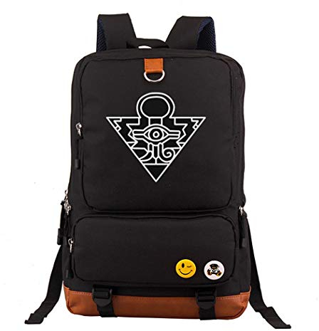WANHONGYUE Yu Gi Oh Anime Luminoso Bolsos Mochila para Portátil Bolsa para la Escuela Estudiantes Backpack