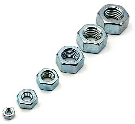 100 Stück Sechskantmutter DIN 934 / M20 / Material: verzinkt Güteklasse: 8 / Außensechskant Mutter