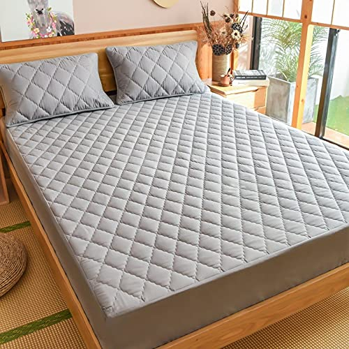 HAIBA Matratzen-Bett-Schoner mit Spannumrandung |Auch für Boxspring-Betten und Wasser-Betten geeignet | Microfaser | 100% Polyester | Matratzen-Auflage,200x220cm