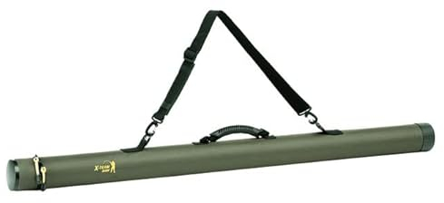 Jaxon X-Team Ruten-Transportrohr Rutenrohr Rutentasche Hardcase Rutenfutteral 75-160cm (145cm/110mm / UJ-XAR110145), Grün