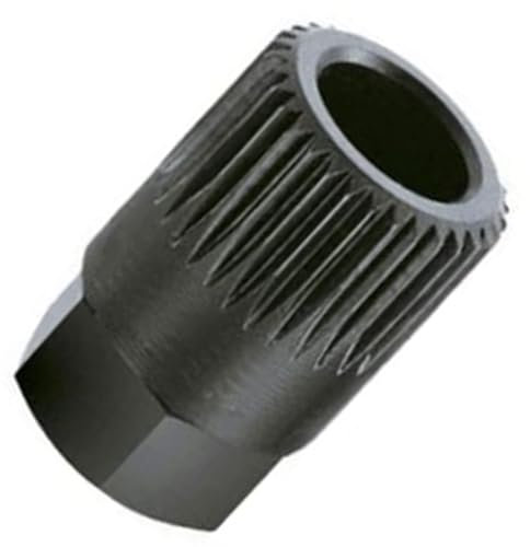 33 Teeth Alternator Pulley Remover Tool for Generator, Engine Pulleys - Heavy-Duty Portable Pulley Removal Kit with 3 Adapters - Car Truck Repair & Maintenance Accessories