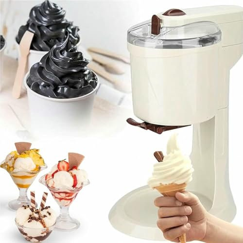 Yogurt Ice Cream Maker Machine, Soft Serve Ice Cream Machine, Home Ice Cream Maker Machine for Kitchen Fast