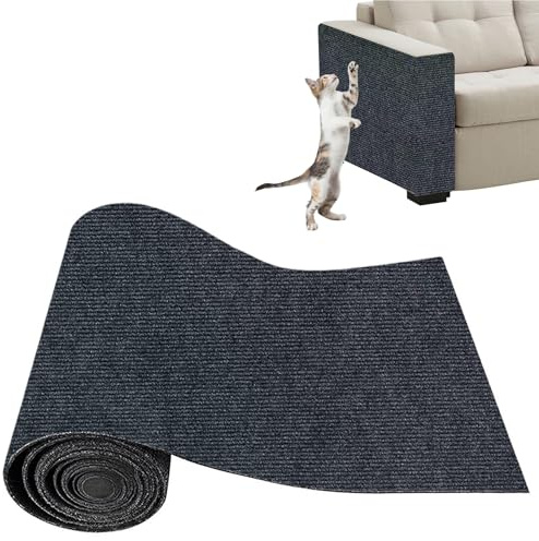 Xynovate Tapis Griffoir Adhésif pour Chat, Griffoir Chat et Protection Canapé Anti-Griffe, Tapis Protecteur de Rayure DIY, Autocollant (30 x 100 cm)