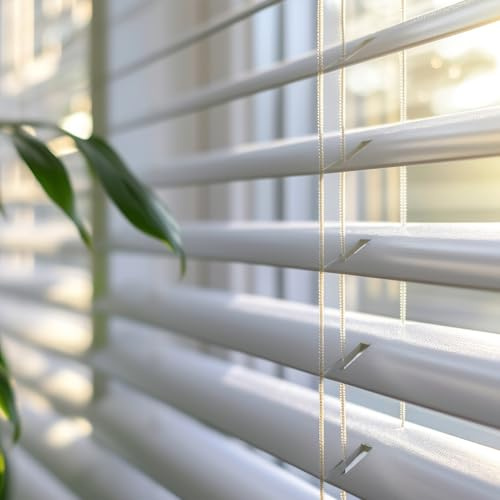 Persianas Venecianas de Aluminio con cordón autobloqueo, Soportes Ocultos y Fácil Instalación Montaje en Pared o Techo. Persiana Veneciana y estores enrollables STORESDECO Plata 165x180 cm