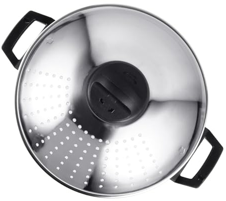 SAFIGLE Pentola per Pasta in Acciaio Leggera e Portatile Pentola Scolapasta Integrata per Cottura Veloce di Noodles Zuppe e Porridge Resistente e Facile da Pulire