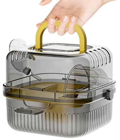 Movement Travel Habitat Case, Airflow Small Pet Transit Box, Exercise Rotation Wheel Module Setup, Hydration Feed Bottle Attachment Unit, Light Small Animal Holding Enclosure, Outdoor