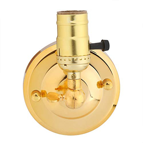 Vintage Light Holder Hair Light Wall Lamp Socket Edison with Twist Switch for Decoration E26 E27 Retro Vintage Ceiling Light Adapter Lighting for Kitchen, Bedroom
