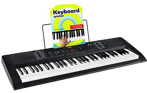 FunKey 61 Edition Pro Schwarz Set (300 Sounds, 300 Rhythmen, Mikrofon- und Kopfhöreranschluss, MP3-/USB-Port, inkl. Keyboardschule) schwarz