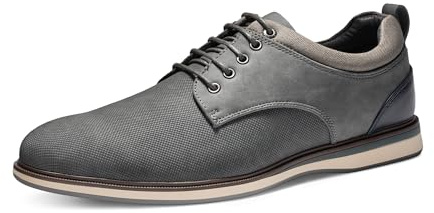 Bruno Marc Men's Dress Shoes Casual Business Oxford,Grey,12